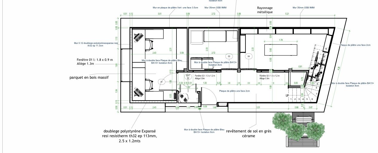 Plan d'aménagement du rez-de-chaussée