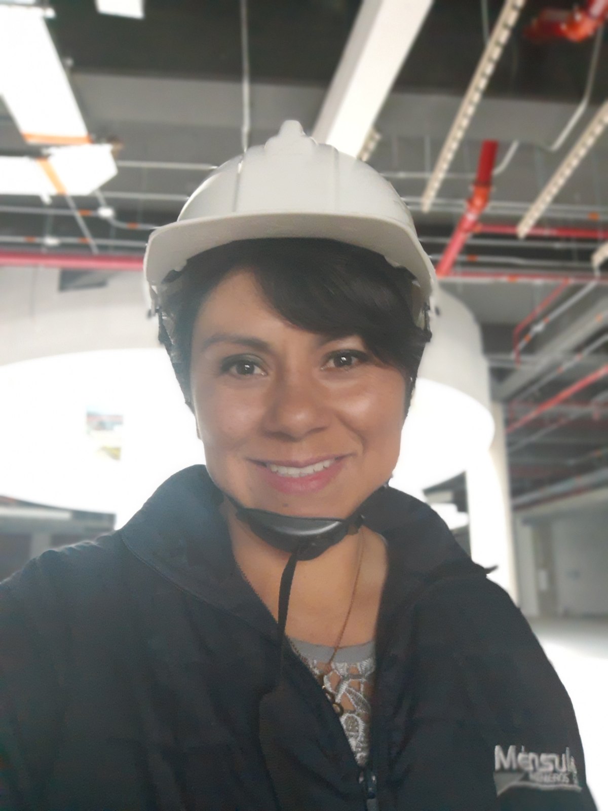 Lina Rodríguez during a technical site visit