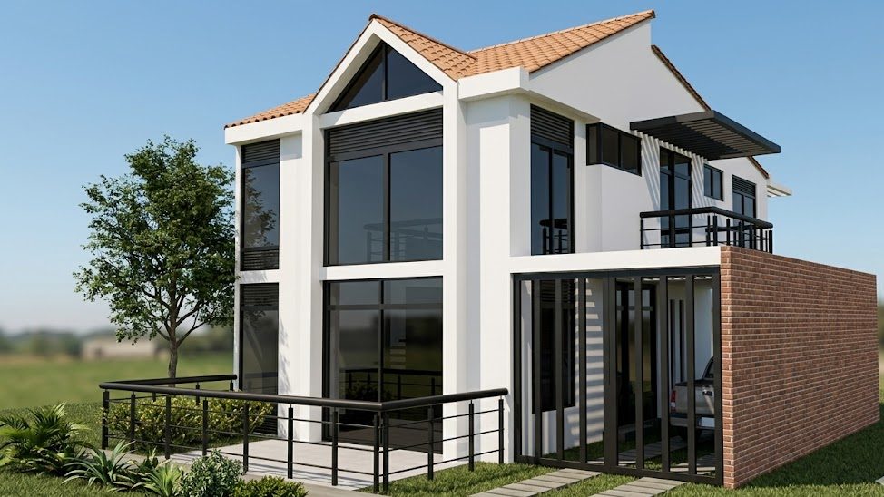 Casa Rodríguez Infante rural house concept render