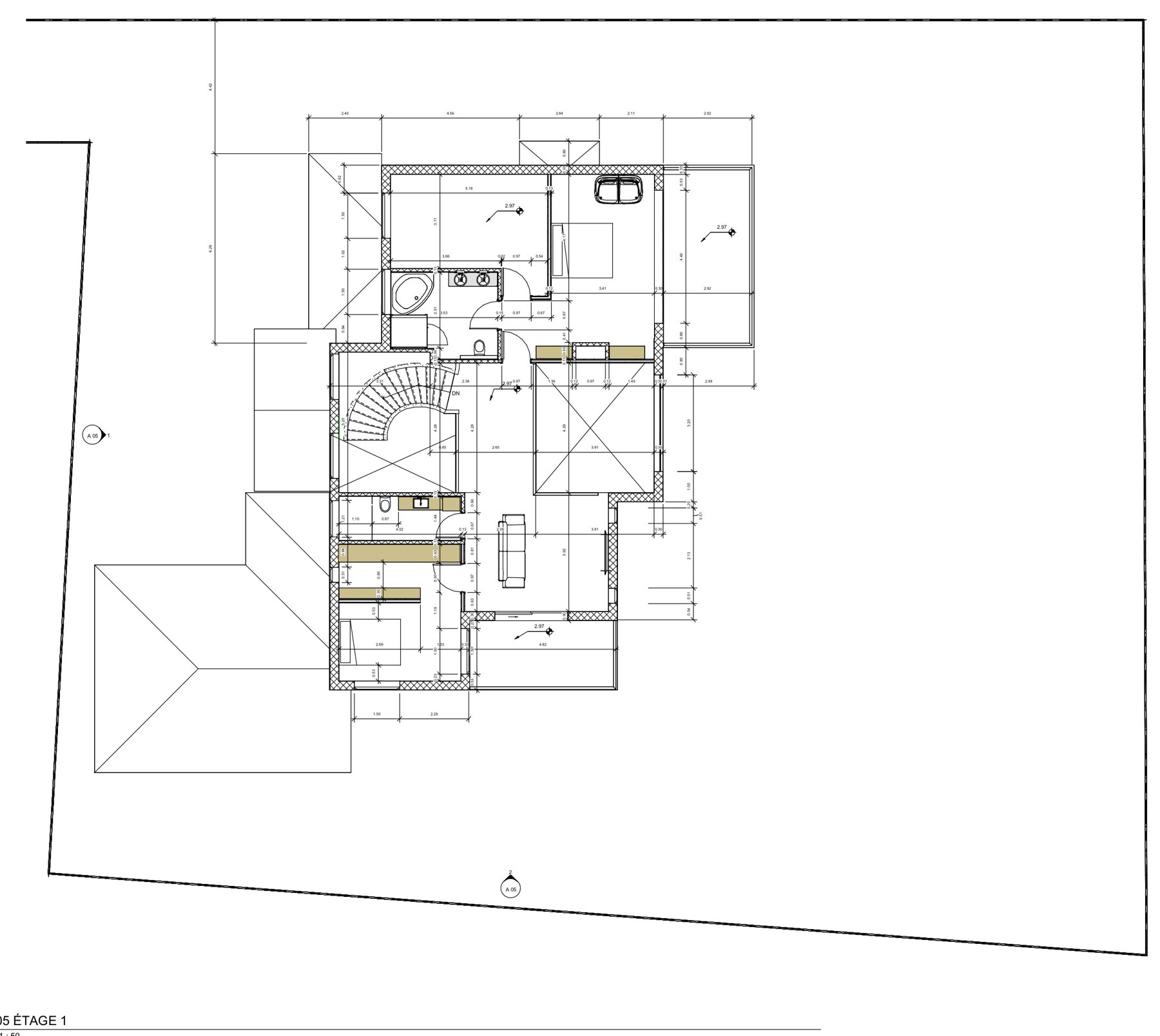 Upper floor plan